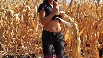 Step-Brother Ejaculating In My Undergarments Amidst Agricultural Labor