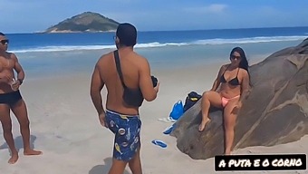 Post-Photoshoot Sexual Encounter Between Two Black Individuals On A Nude Beach