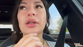 Amateur Latina Gets Facial Cum After Draining Energy From Her Partner!