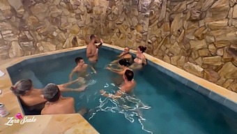 We Stayed At A Hotel With Our Friends, Had A Pleasant Time, And Then Had Intercourse In A Variety Of Positions On A Red And See-Through Surface